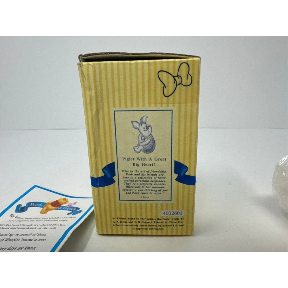 RARE Disney Pooh & Friends “Piglet With A Great Big Heart” #4002601 NEW IN BOX